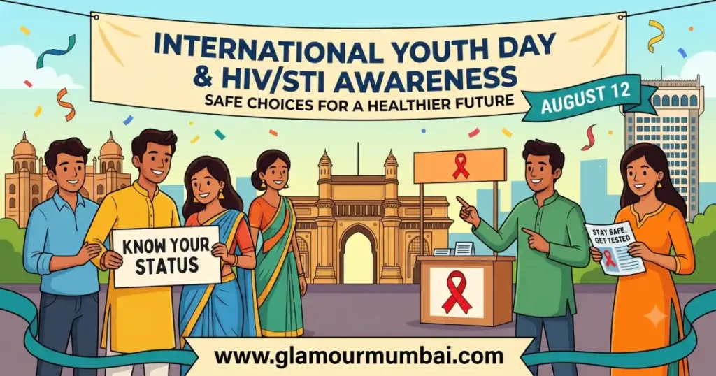 International Youth Day 2026 promoting HIV and STI awareness, youth health education, safe choices, and responsible sexual health in India.