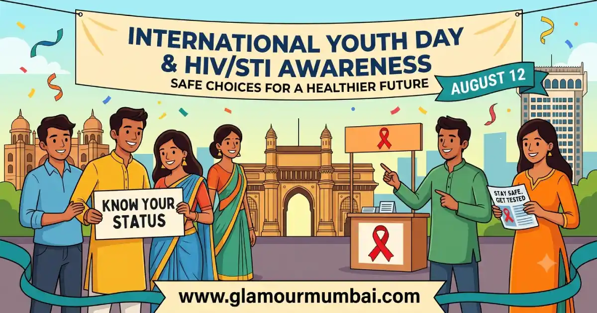 International Youth Day 2026 promoting HIV and STI awareness, youth health education, safe choices, and responsible sexual health in India.